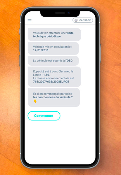 Application mobile Autosoft pour contrôle technique